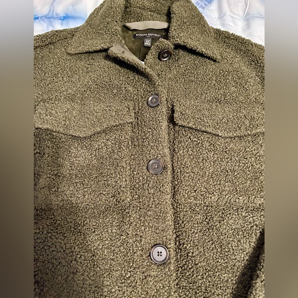 Banana Republic Women’s Sherpa Button Coat - Picture 2 of 5
